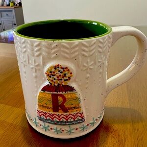 Anthropologie Holiday mug letter R